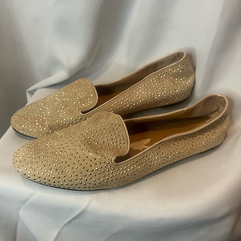 J Crew Size 9.5 leather smoking slipper style shoes